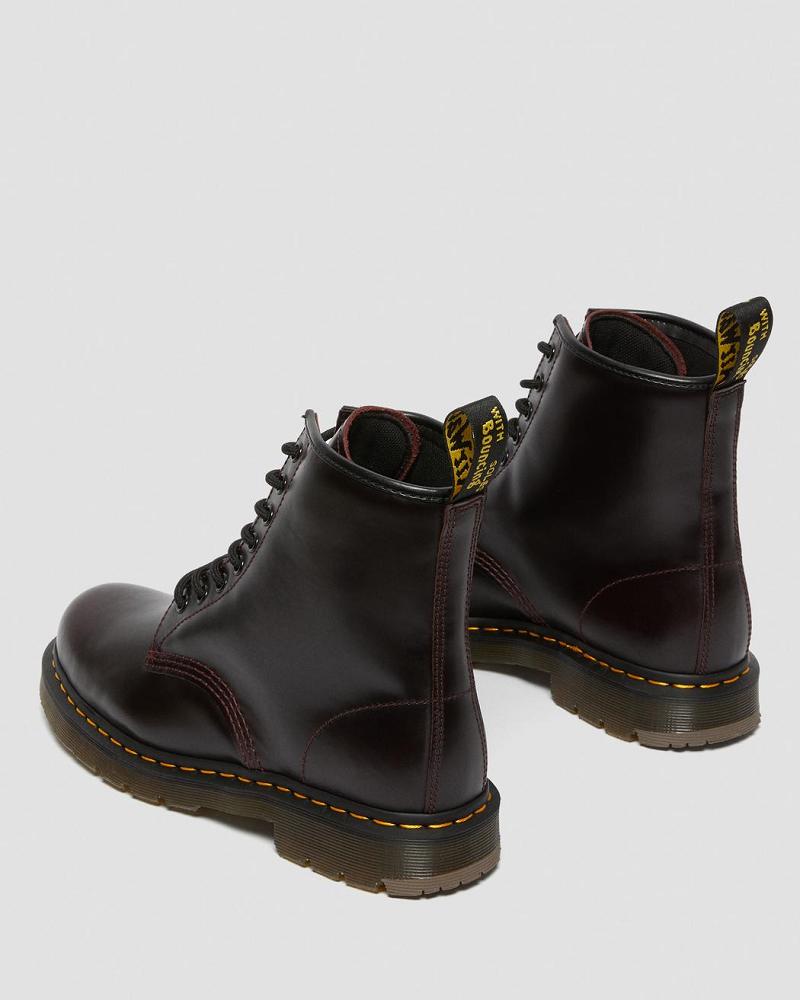 Burgundy Men's Dr Martens 1460 Slip Resistant Atlas Leather Lace Up Boots | CA 530EBC